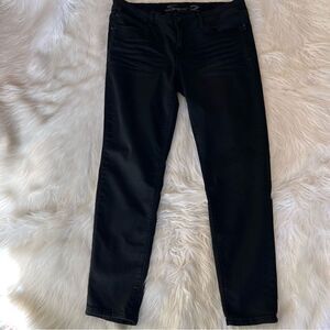 Seven7 Jeans Skinny Womens Size 14 Black Denim Pants Stretch Beaded Pockets